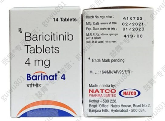 kaufen NatcoBaricitinib -Barinat4mg*14 Tabletten/Flasche (Box) Rheumatoide Arthritis (RA), (AS), Psoriasis, atopische Dermatitis, systemischer lupus erythematosus (UC), Alopezie während der Behandlung online manufacture